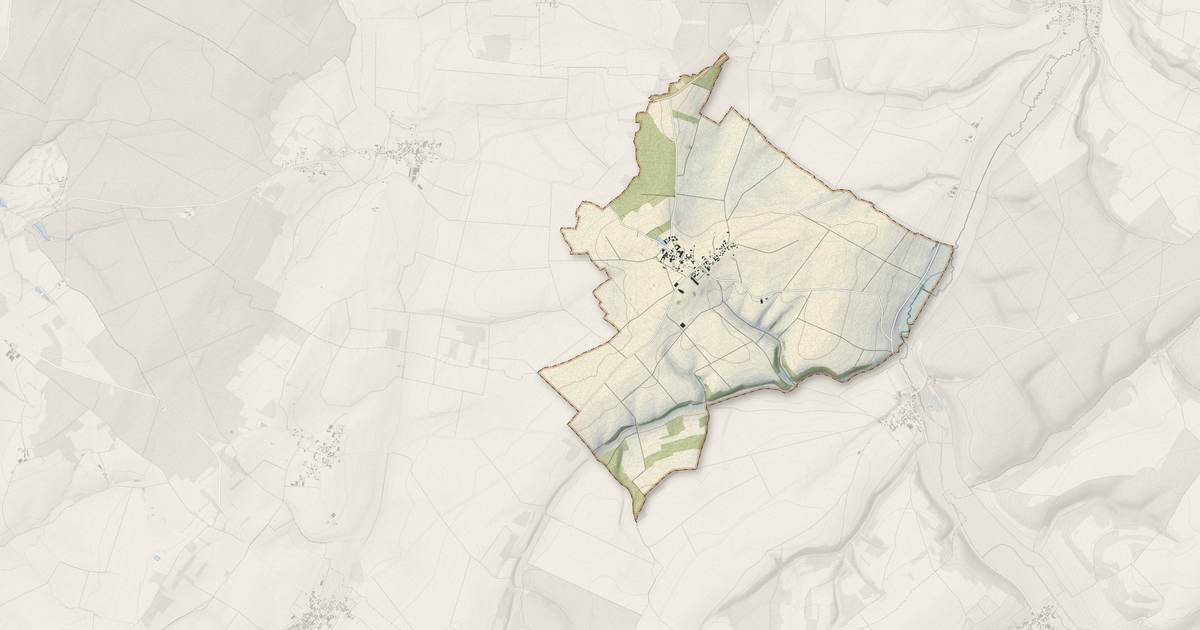 Portrait cartographique de Villiers-sous-Praslin : relief, eau, forêts, bâti et voies, calculés à partir des données de l'IGN