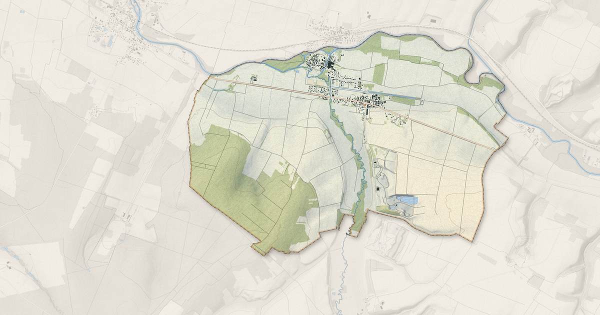 Portrait cartographique de Virey-sous-Bar : relief, eau, forêts, bâti et voies, calculés à partir des données de l'IGN