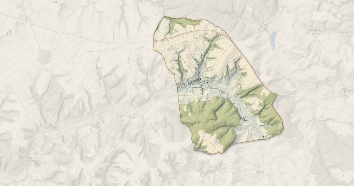 Portrait cartographique de Vitry-le-Croisé : relief, eau, forêts, bâti et voies, calculés à partir des données de l'IGN