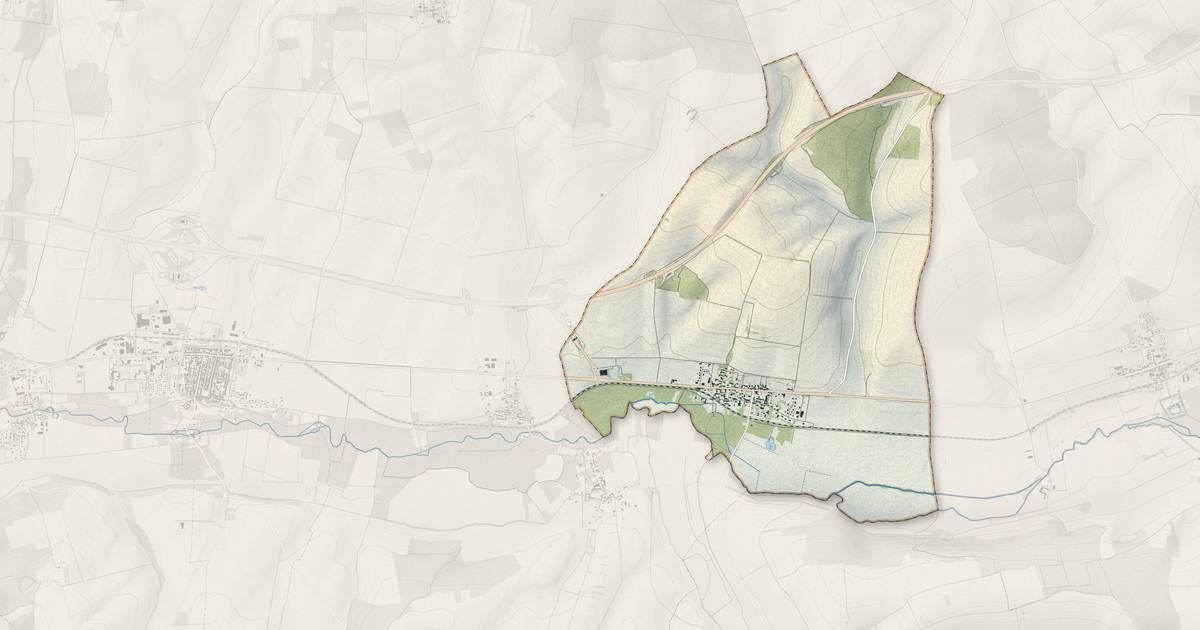 Portrait cartographique de Vulaines : relief, eau, forêts, bâti et voies, calculés à partir des données de l'IGN