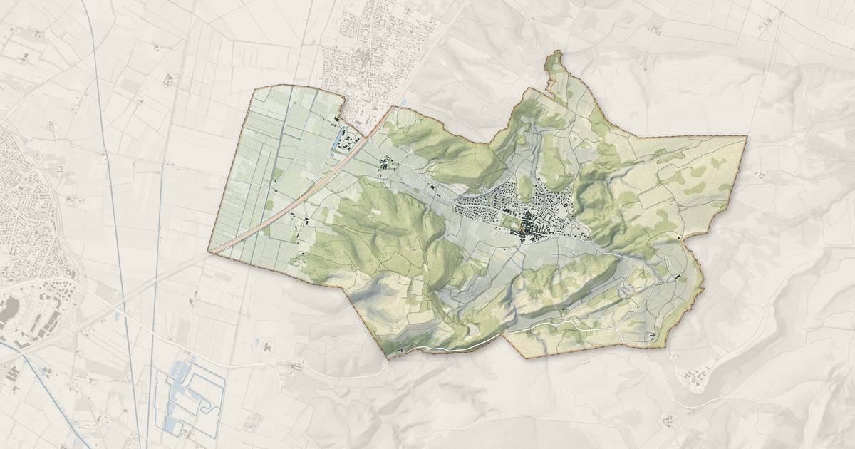 Portrait cartographique de Armissan : relief, eau, forêts, bâti et voies, calculés à partir des données de l'IGN