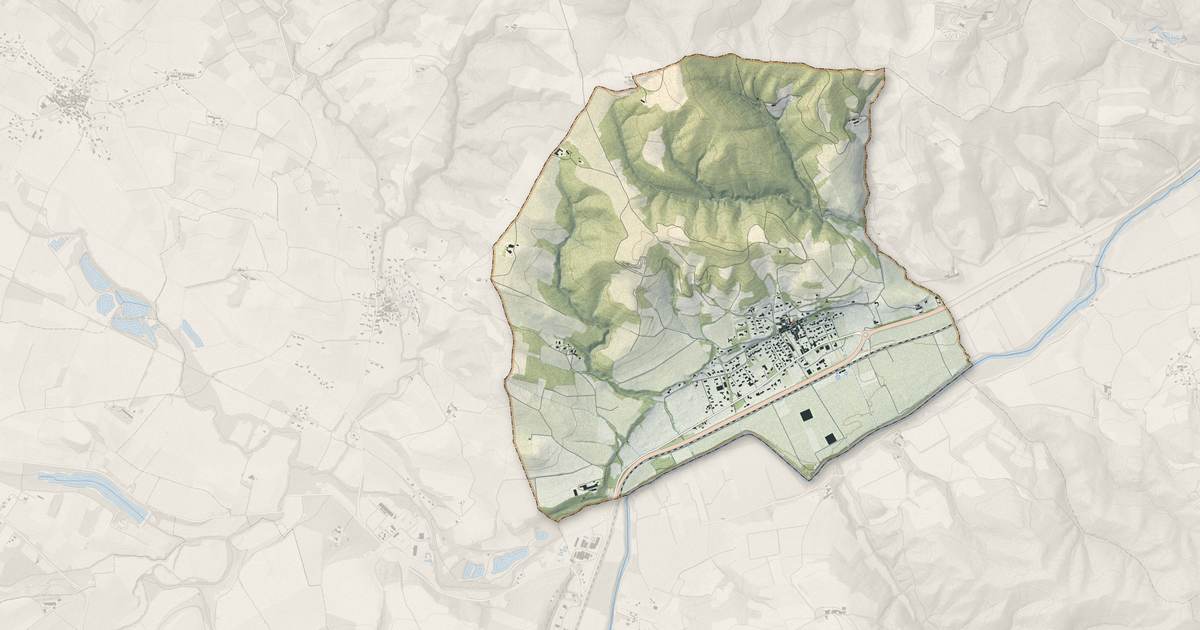 Portrait cartographique de Cépie : relief, eau, forêts, bâti et voies, calculés à partir des données de l'IGN