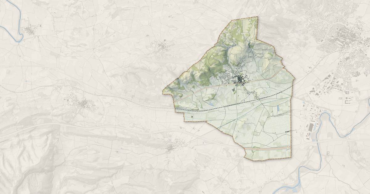 Portrait cartographique de Conilhac-Corbières : relief, eau, forêts, bâti et voies, calculés à partir des données de l'IGN