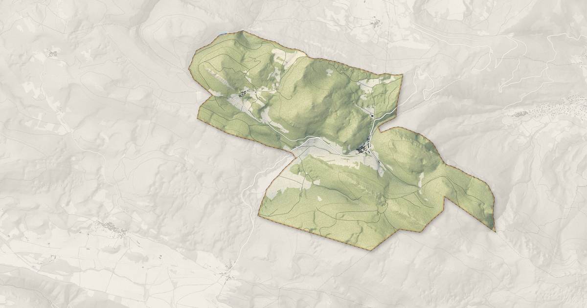Portrait cartographique de Coudons : relief, eau, forêts, bâti et voies, calculés à partir des données de l'IGN