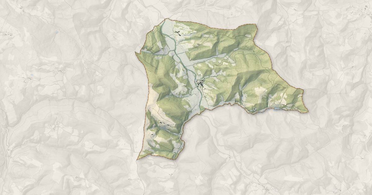 Portrait cartographique de Courtauly : relief, eau, forêts, bâti et voies, calculés à partir des données de l'IGN
