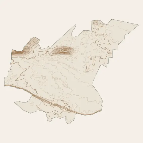 Cuxac-d'Aude : courbes de niveau