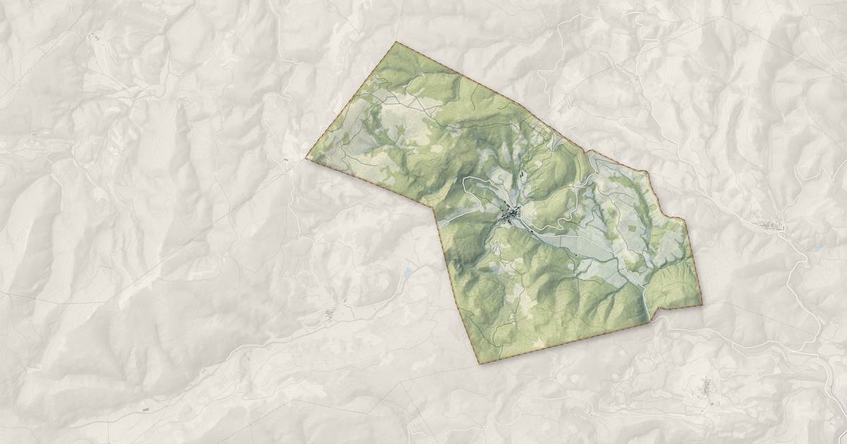 Portrait cartographique de Dernacueillette : relief, eau, forêts, bâti et voies, calculés à partir des données de l'IGN