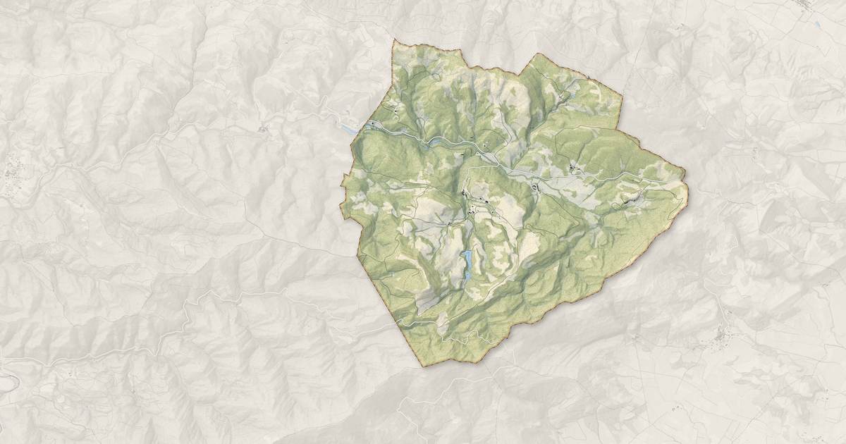 Portrait cartographique de Fajac-en-Val : relief, eau, forêts, bâti et voies, calculés à partir des données de l'IGN