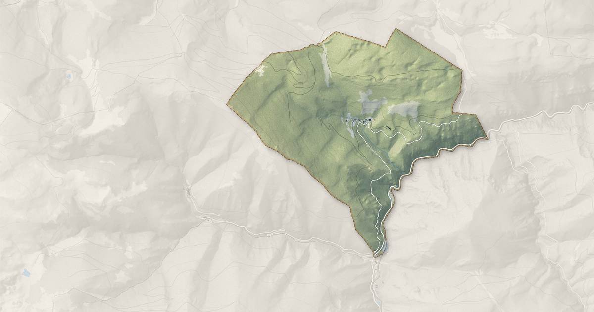 Portrait cartographique de Fontanès-de-Sault : relief, eau, forêts, bâti et voies, calculés à partir des données de l'IGN