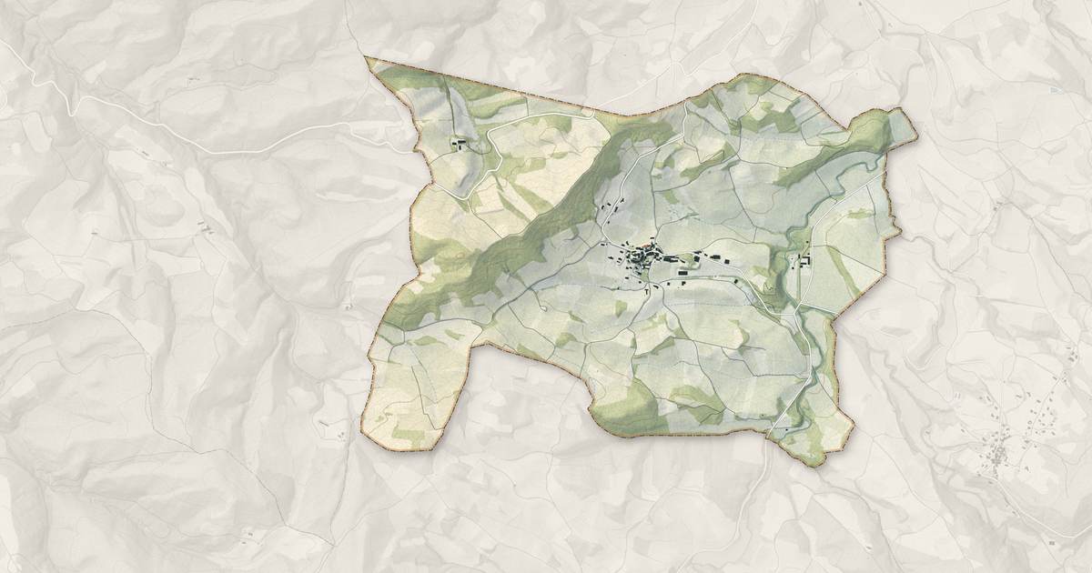 Portrait cartographique de Gardie : relief, eau, forêts, bâti et voies, calculés à partir des données de l'IGN
