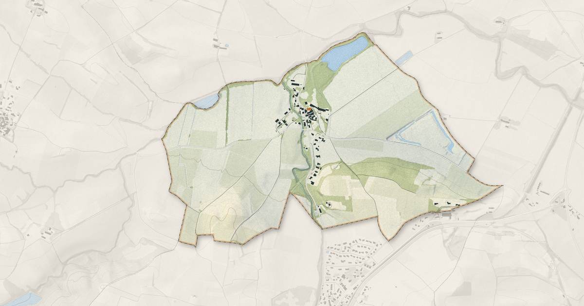 Portrait cartographique de Gramazie : relief, eau, forêts, bâti et voies, calculés à partir des données de l'IGN