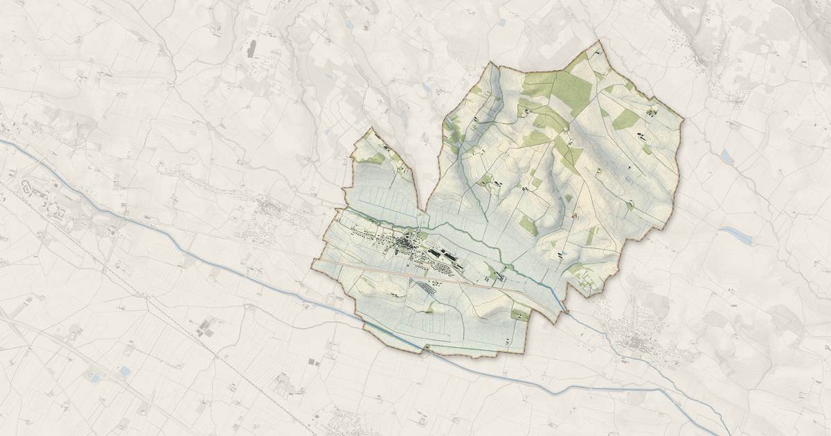 Portrait cartographique de Lasbordes : relief, eau, forêts, bâti et voies, calculés à partir des données de l'IGN