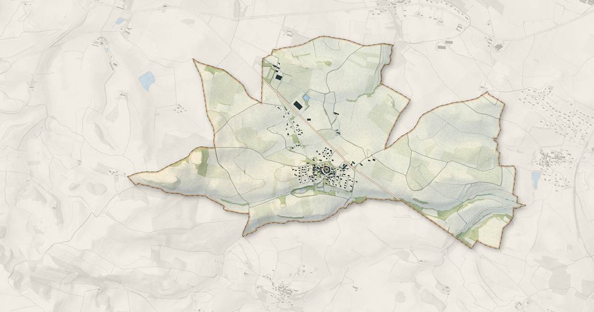 Portrait cartographique de Lasserre-de-Prouille : relief, eau, forêts, bâti et voies, calculés à partir des données de l'IGN