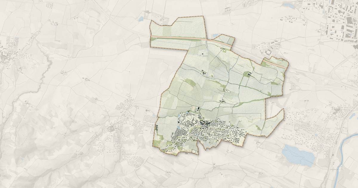 Portrait cartographique de Lavalette : relief, eau, forêts, bâti et voies, calculés à partir des données de l'IGN