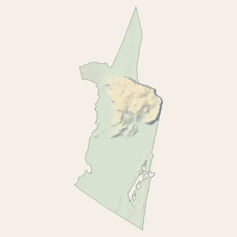 Leucate : relief
