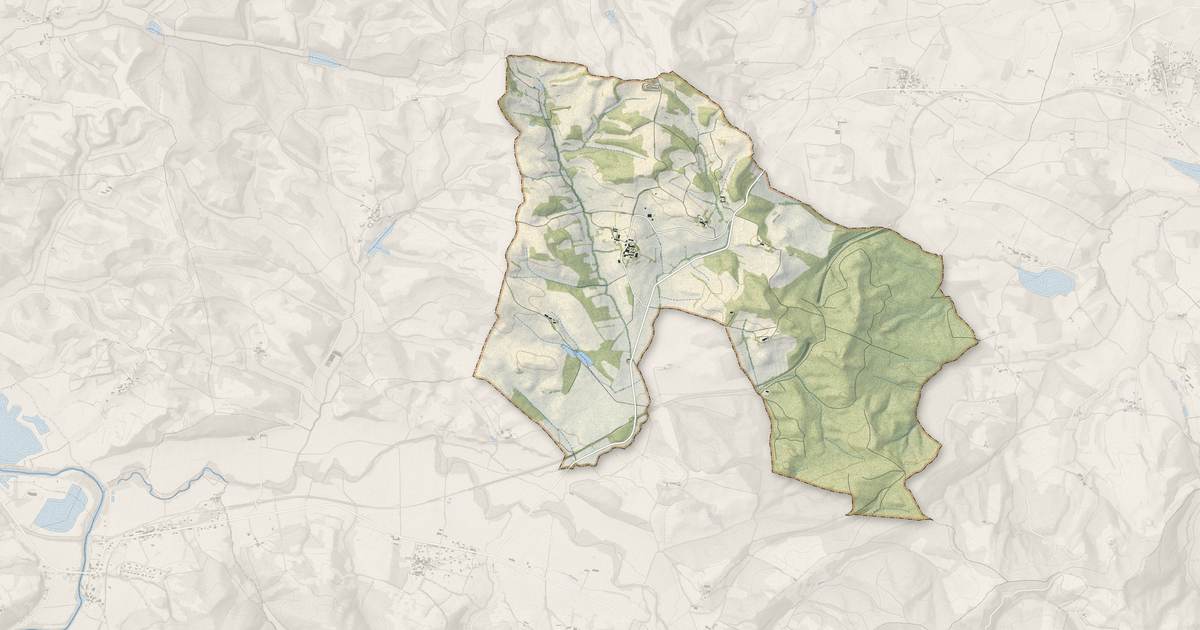 Portrait cartographique de Lignairolles : relief, eau, forêts, bâti et voies, calculés à partir des données de l'IGN