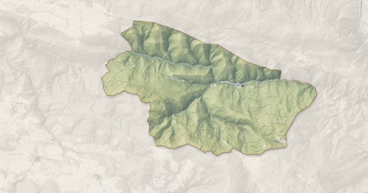 Portrait cartographique de Marsa : relief, eau, forêts, bâti et voies, calculés à partir des données de l'IGN