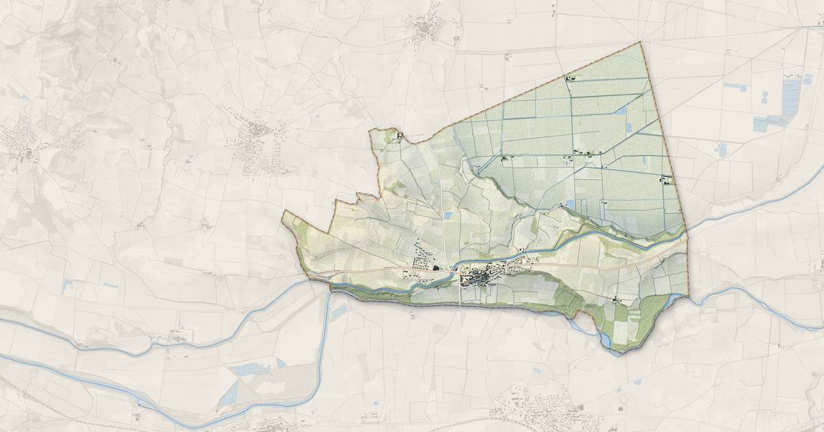 Portrait cartographique de Marseillette : relief, eau, forêts, bâti et voies, calculés à partir des données de l'IGN