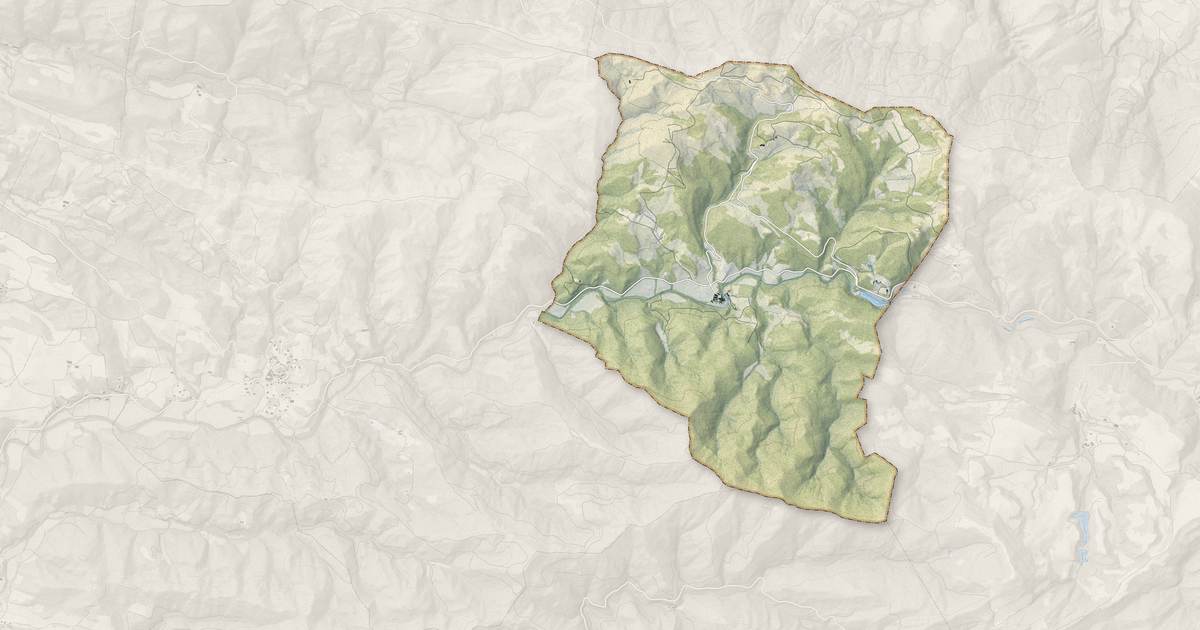 Portrait cartographique de Mas-des-Cours : relief, eau, forêts, bâti et voies, calculés à partir des données de l'IGN