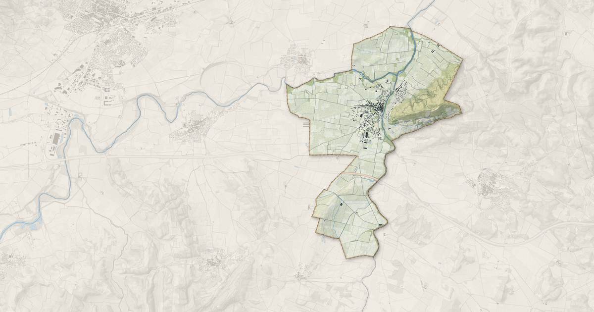 Portrait cartographique de Ornaisons : relief, eau, forêts, bâti et voies, calculés à partir des données de l'IGN