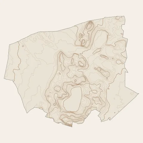 Ouveillan : courbes de niveau