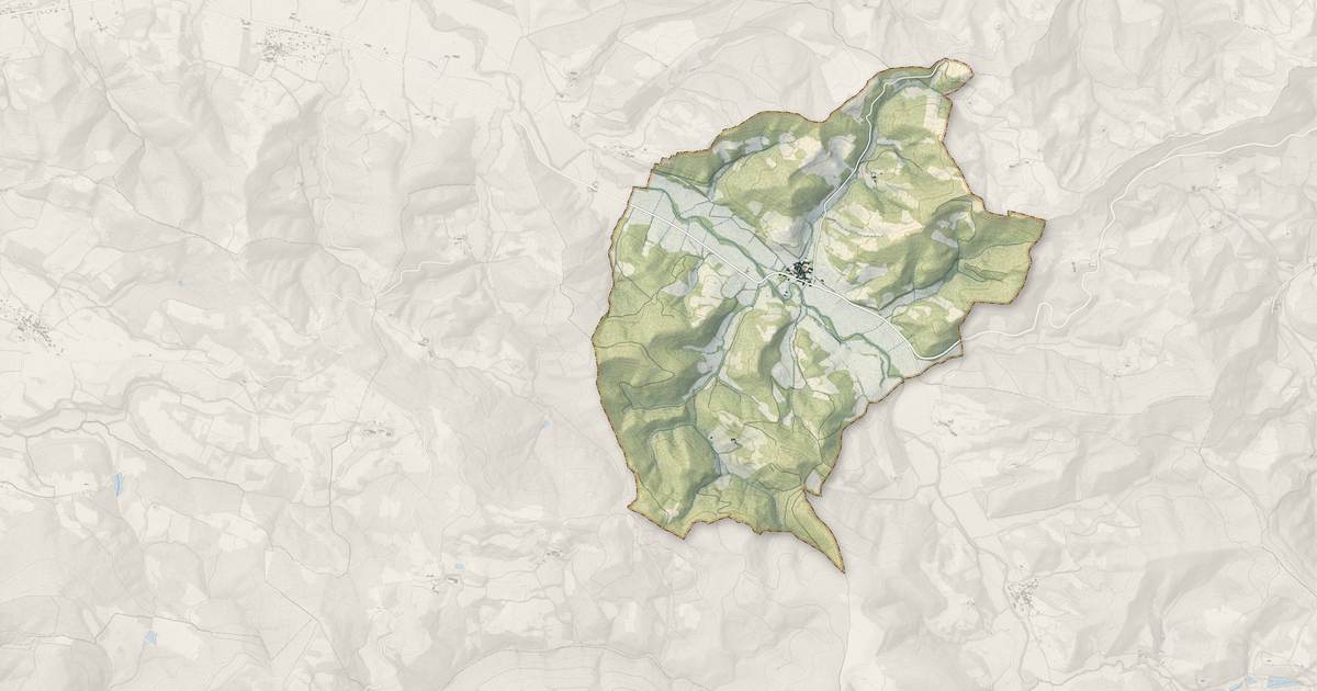 Portrait cartographique de Peyrefitte-du-Razès : relief, eau, forêts, bâti et voies, calculés à partir des données de l'IGN