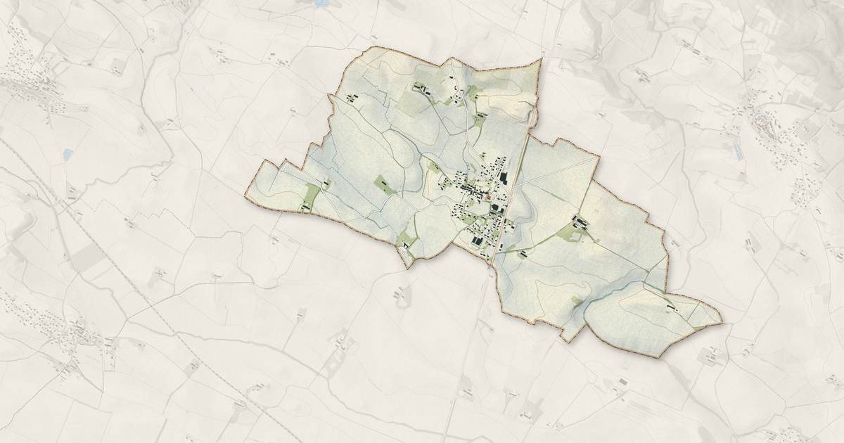 Portrait cartographique de Peyrens : relief, eau, forêts, bâti et voies, calculés à partir des données de l'IGN