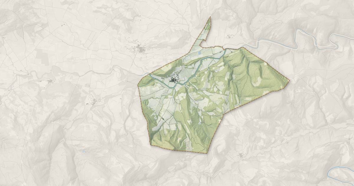 Portrait cartographique de Rieux-en-Val : relief, eau, forêts, bâti et voies, calculés à partir des données de l'IGN