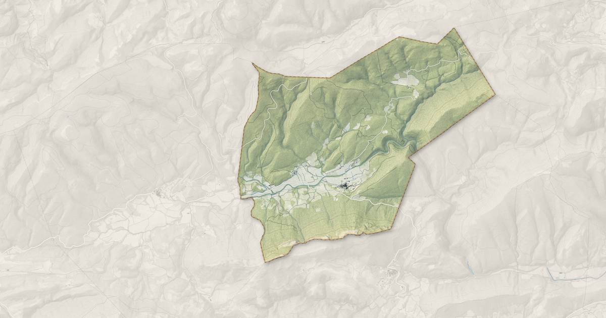 Portrait cartographique de Rouffiac-des-Corbières : relief, eau, forêts, bâti et voies, calculés à partir des données de l'IGN