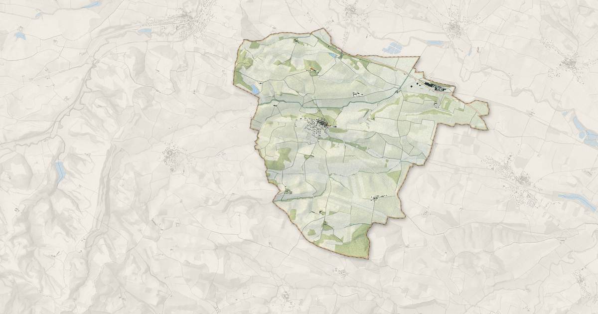 Portrait cartographique de Routier : relief, eau, forêts, bâti et voies, calculés à partir des données de l'IGN