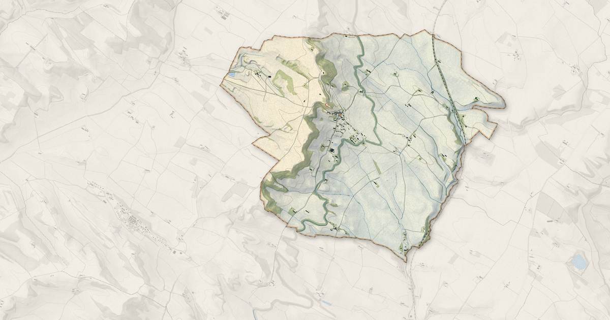 Portrait cartographique de Saint-Paulet : relief, eau, forêts, bâti et voies, calculés à partir des données de l'IGN