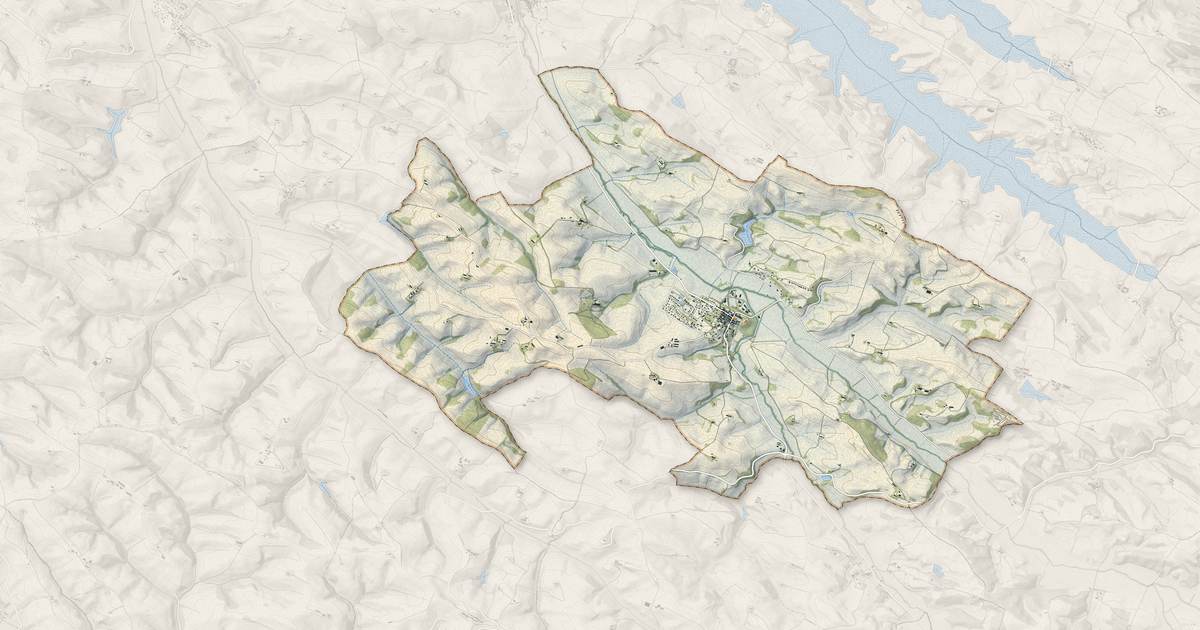 Portrait cartographique de Salles-sur-l'Hers : relief, eau, forêts, bâti et voies, calculés à partir des données de l'IGN