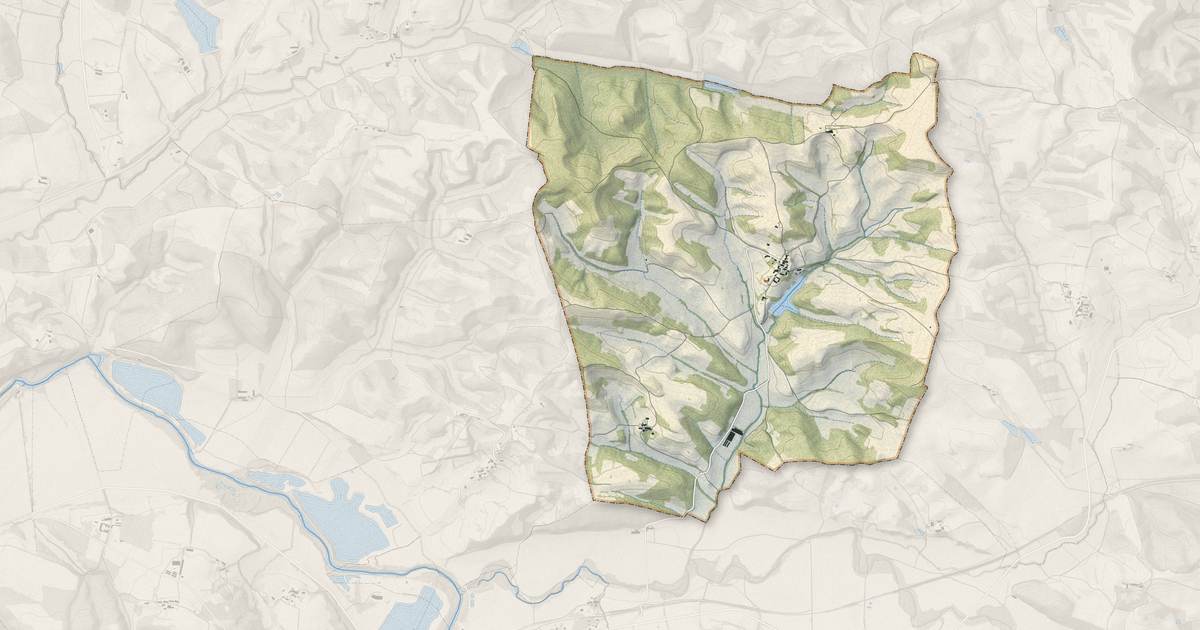 Portrait cartographique de Seignalens : relief, eau, forêts, bâti et voies, calculés à partir des données de l'IGN