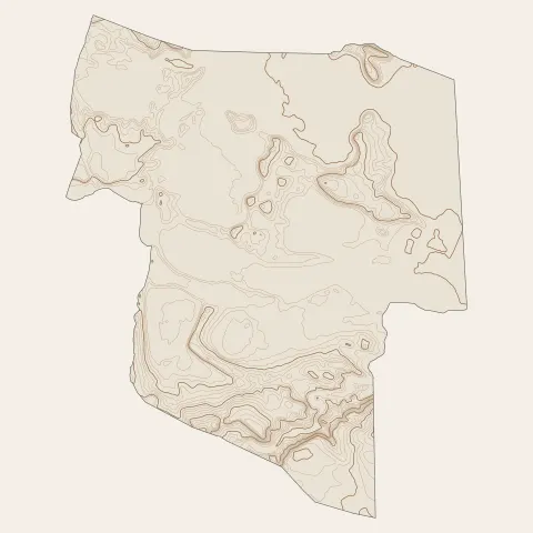 Sigean : courbes de niveau