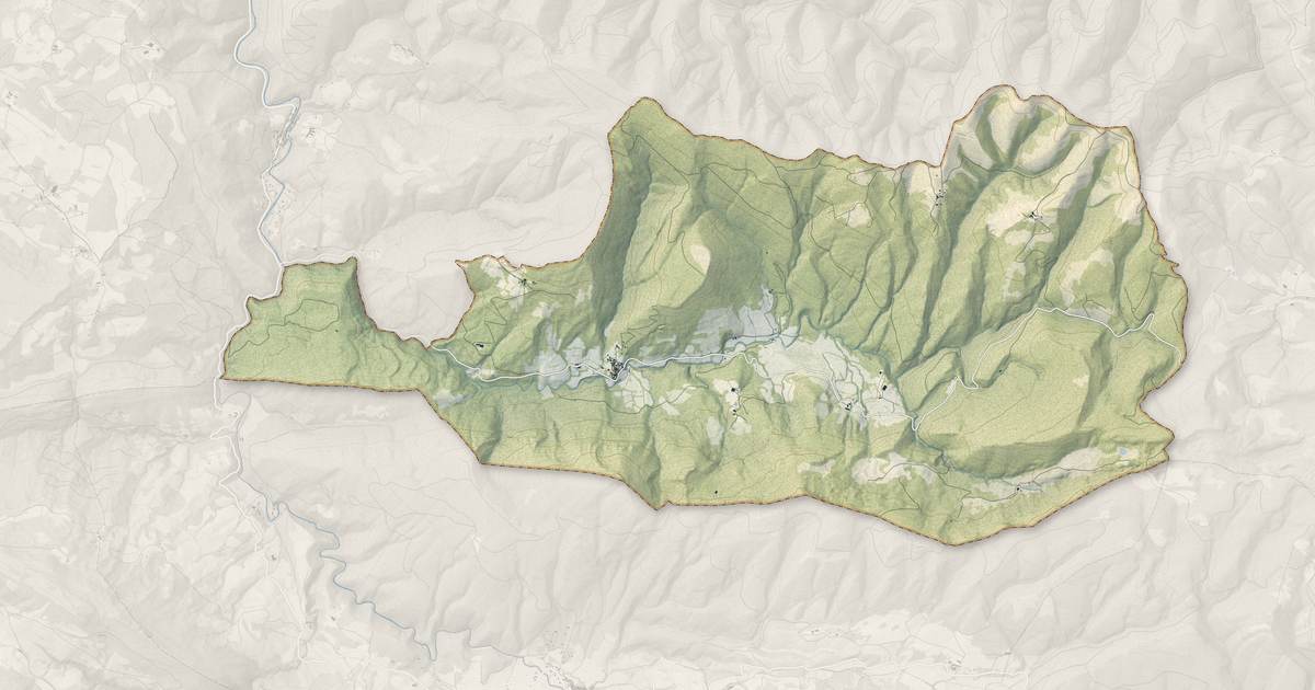 Portrait cartographique de Sougraigne : relief, eau, forêts, bâti et voies, calculés à partir des données de l'IGN
