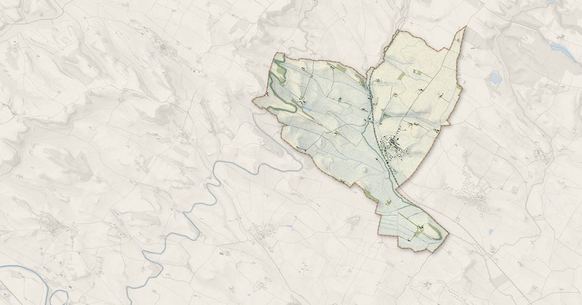 Portrait cartographique de Soupex : relief, eau, forêts, bâti et voies, calculés à partir des données de l'IGN