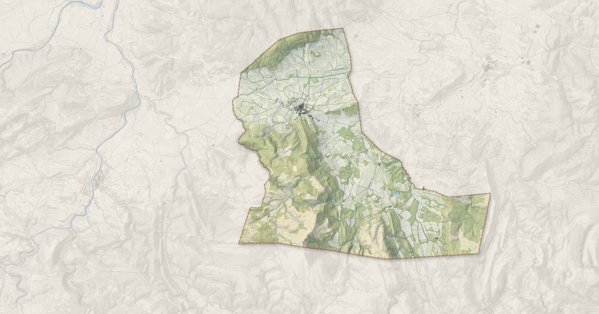 Portrait cartographique de Thézan-des-Corbières : relief, eau, forêts, bâti et voies, calculés à partir des données de l'IGN