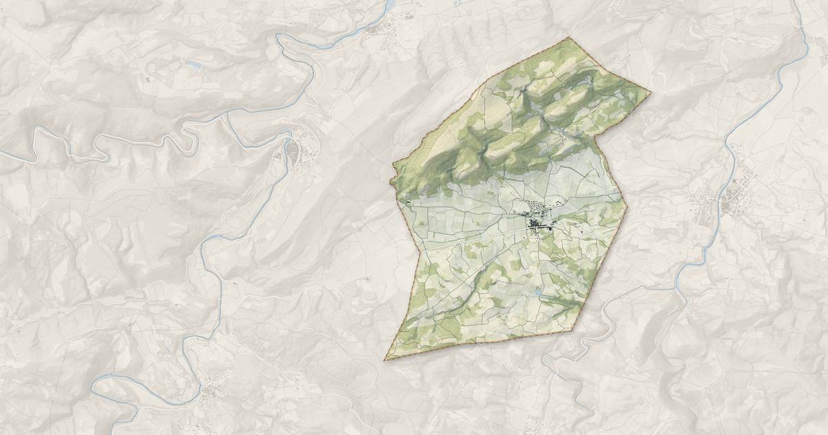 Portrait cartographique de Tournissan : relief, eau, forêts, bâti et voies, calculés à partir des données de l'IGN