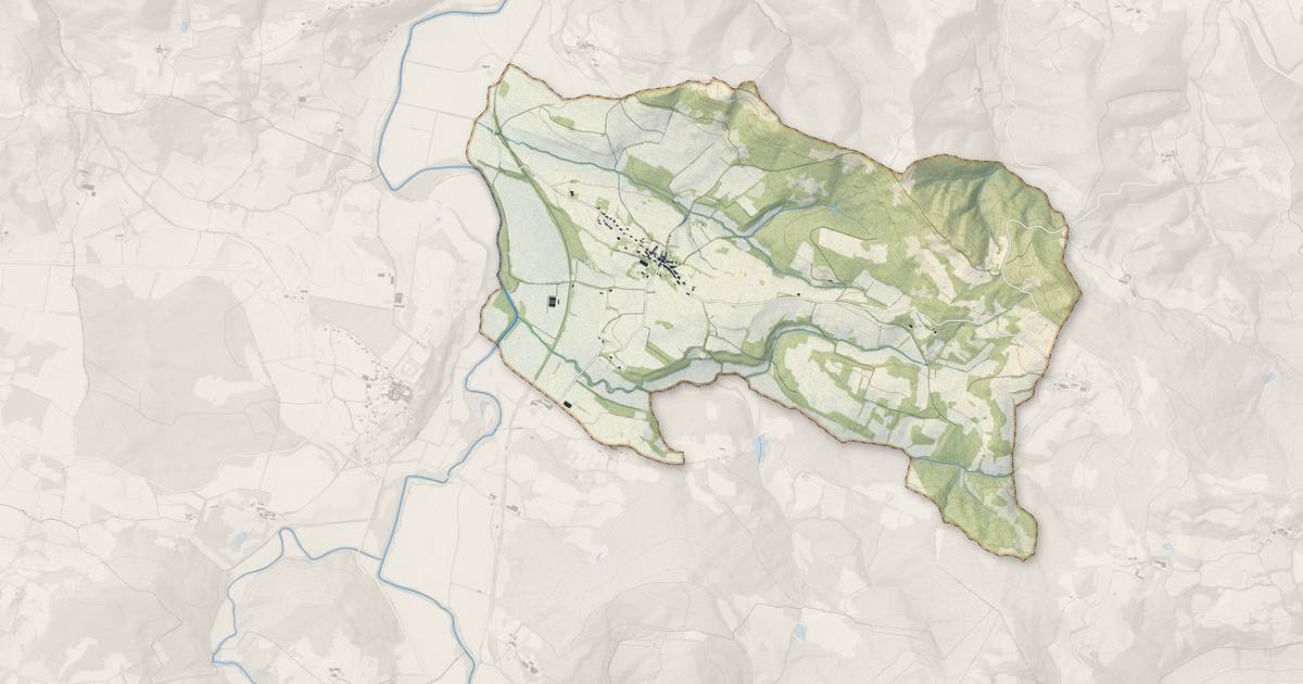 Portrait cartographique de Tréziers : relief, eau, forêts, bâti et voies, calculés à partir des données de l'IGN
