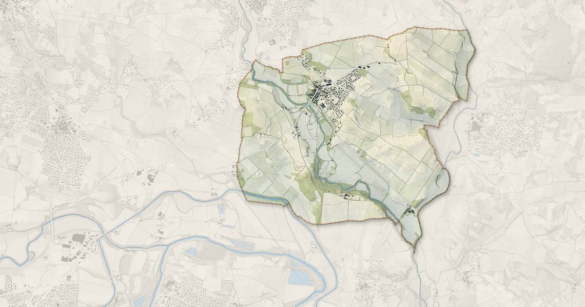 Portrait cartographique de Villalier : relief, eau, forêts, bâti et voies, calculés à partir des données de l'IGN