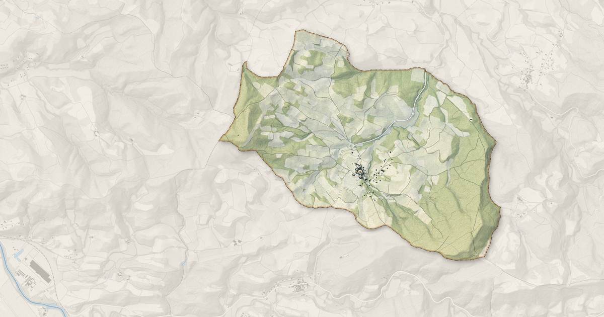 Portrait cartographique de Villar-Saint-Anselme : relief, eau, forêts, bâti et voies, calculés à partir des données de l'IGN