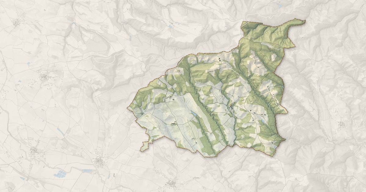 Portrait cartographique de Villarzel-du-Razès : relief, eau, forêts, bâti et voies, calculés à partir des données de l'IGN