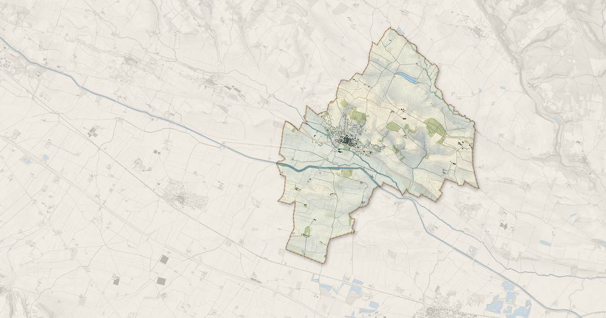 Portrait cartographique de Villepinte : relief, eau, forêts, bâti et voies, calculés à partir des données de l'IGN