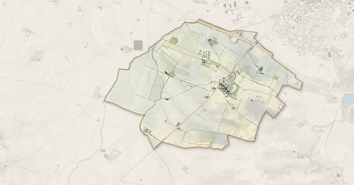 Portrait cartographique de Villesiscle : relief, eau, forêts, bâti et voies, calculés à partir des données de l'IGN