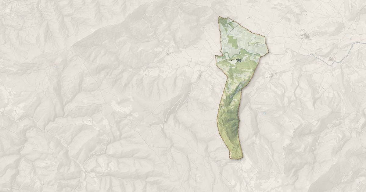 Portrait cartographique de Villetritouls : relief, eau, forêts, bâti et voies, calculés à partir des données de l'IGN