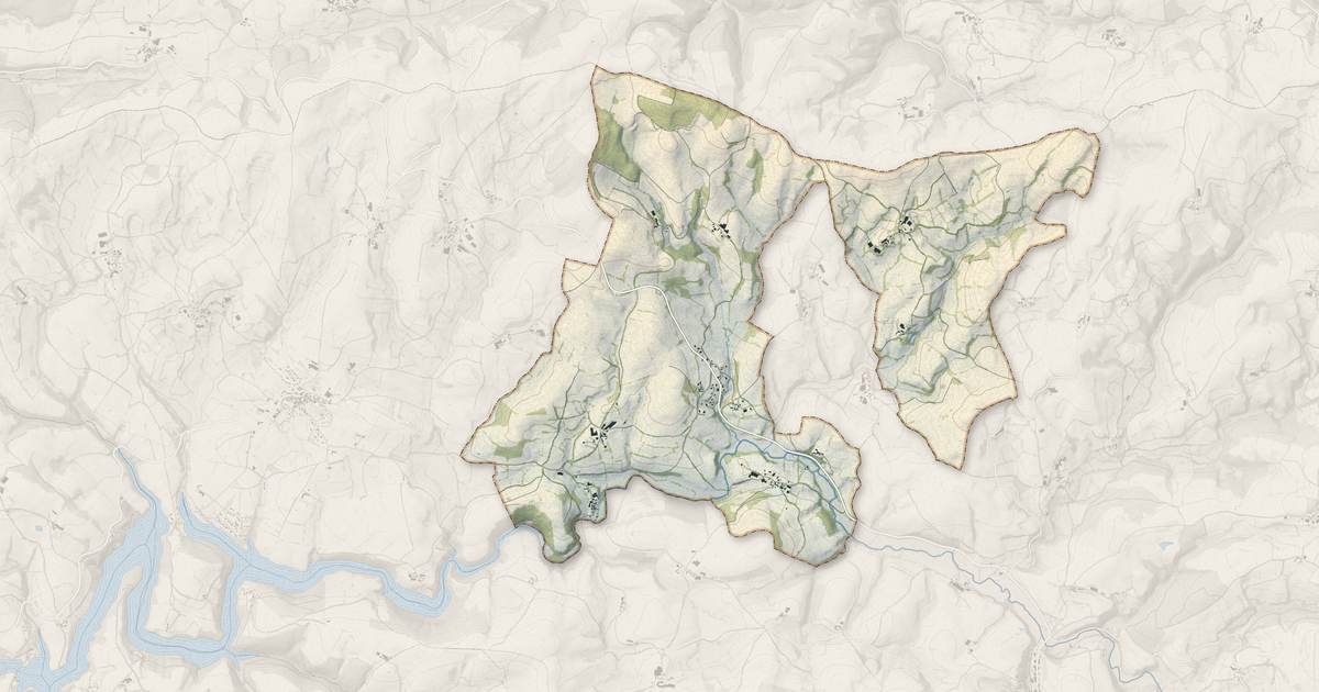 Portrait cartographique de Arques : relief, eau, forêts, bâti et voies, calculés à partir des données de l'IGN