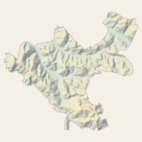 Aubin : relief