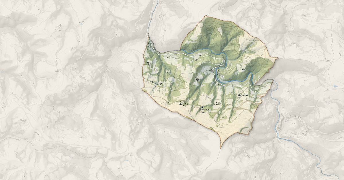 Portrait cartographique de Balaguier-sur-Rance : relief, eau, forêts, bâti et voies, calculés à partir des données de l'IGN