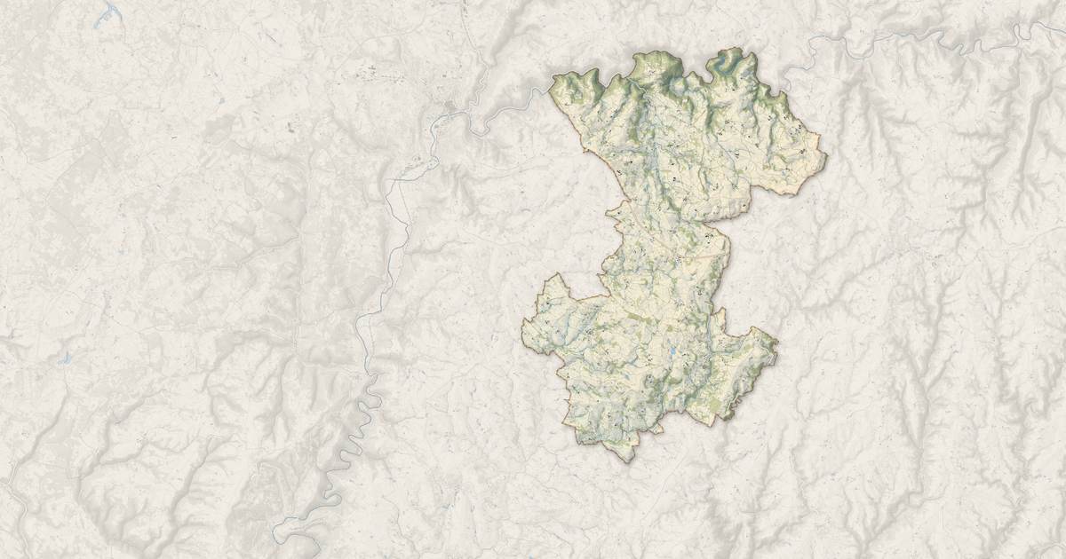 Portrait cartographique de Le Bas Ségala : relief, eau, forêts, bâti et voies, calculés à partir des données de l'IGN