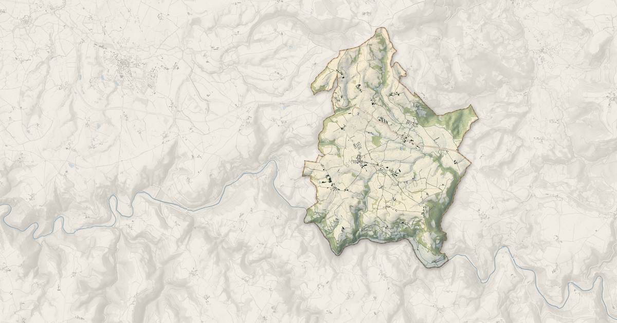 Portrait cartographique de Mayran : relief, eau, forêts, bâti et voies, calculés à partir des données de l'IGN